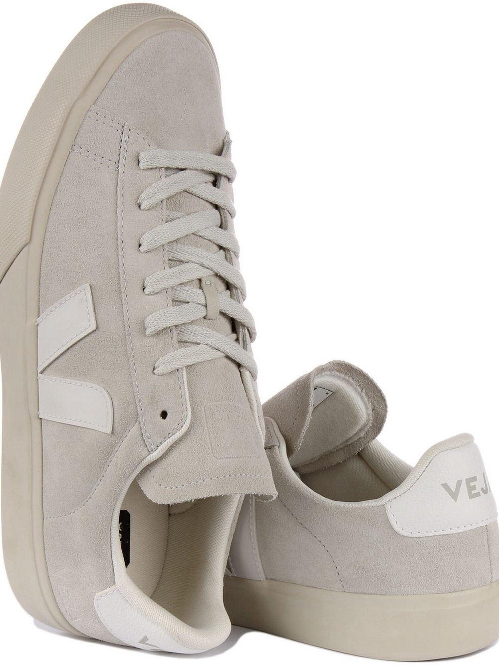 Veja Women’s Light Gray Suede Campo Sneaker Size 5